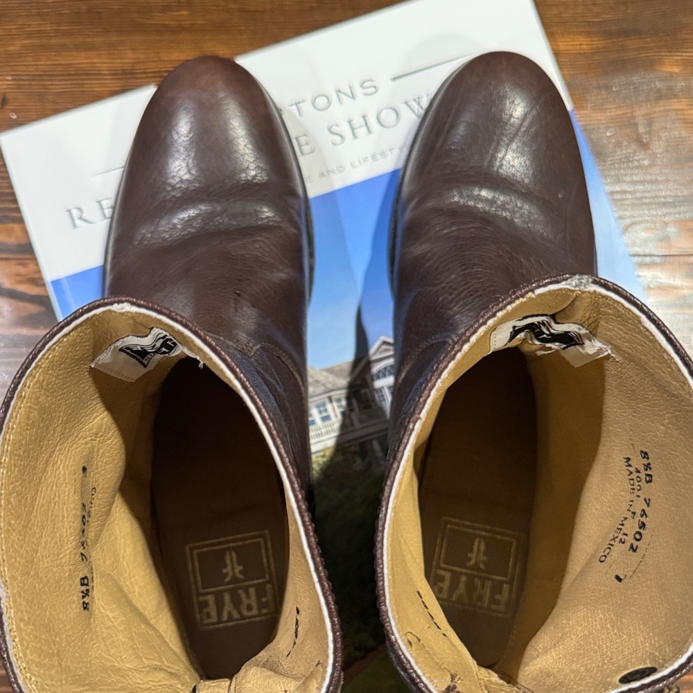 Frye Melissa Dark Brown Ankle Boots - Picture 9 of 11